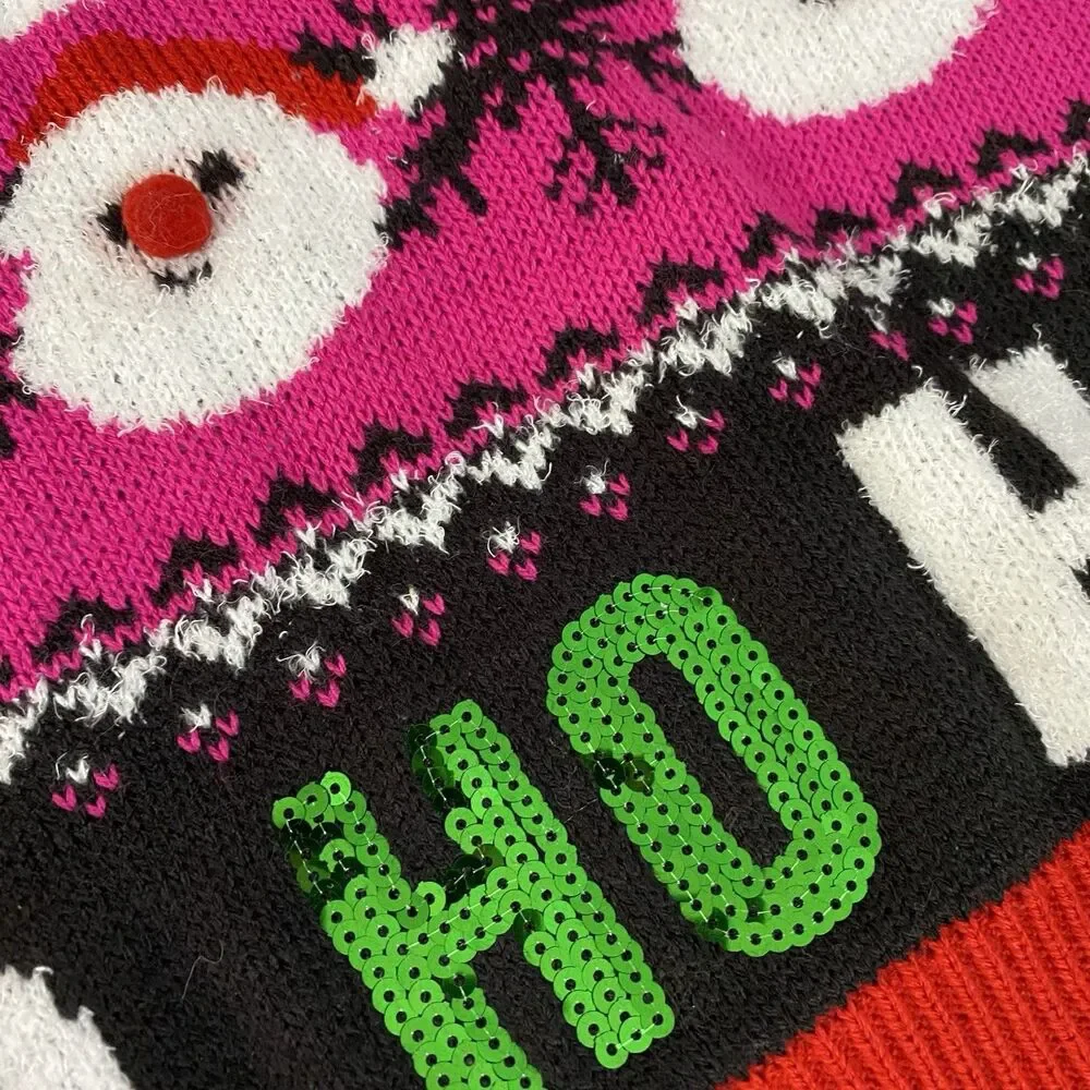 NOBO Ugly Christmas Sweater Jr Womens Large Kitch You Had Me At Ho Ho Ho Party